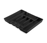 (Black) 7-Section Extendable Cutlery Kitchen Organiser