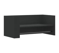 vidaXL Wall Shelf Black 70.5x35x30.5 cm Engineered Wood