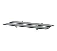 (black, 70 x 10 cm/ 2 pcs) vidaXL 1/2x Wall Floating Shelf Panel Glass Sheet Multi Colours Multi Sizes