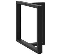 (black, 70 x 35 x (72-73) cm) vidaXL Dining Table Legs T-ShapedÂ Desk Legs Metal Furniture Legs 2 pcs Steel