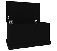 Vidaxl Storage Box Black 70X40X38 Cm Engineered Wood