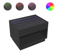 Coffee Table with Infinity LED Hallway End Table Accent Side Table vidaXL