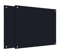 (black, 70 x 60 cm) vidaXL Kitchen Backsplash Wall Tile Panel Kitchen Back Wall Tempered Glass