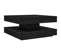vidaXL Coffee Table 360-Degree Rotatable Black 70x70x34.5 cm