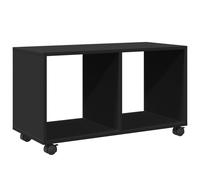 vidaXL Rolling Cabinet Black 72x33x42.5 cm Engineered Wood
