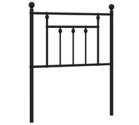 (black, 75 cm) vidaXL Metal Headboard Bed Header Bed Headboard Black Headboard Black 80 cm