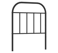 (black, 75 cm) vidaXL Metal Headboard Bedroom Accessory Bed Header Decorative Bed Headboard