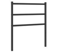 (black, 75 cm) vidaXL Metal Headboard Bedroom Home Decorative Bed Header Metal Bed Headboard