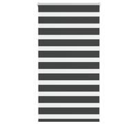 vidaXL Zebra Blind Black 75x100 cm Fabric Width 70.9 cm Polyester