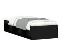 Vidaxl Bed Frame Without Mattress Black 75X190 Cm Small Single Small Single