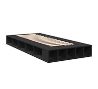 (black, 75 x 190 cm) vidaXL Bed Frame Home Bed Base Brown Oak 180x200 cm Super King Engineered Wood