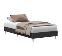 (black, 75 x 190 cm) vidaXL Bed Frame No Mattress Black 140x190 cm Engineered Wood