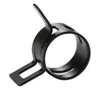 Black 75Pcs 6-10mm 5Size Q673B Vacuum Spring Fuel Oil Water CPU Hose Clip Pipe Tube for Band Clamps Metal Fastener Assortment Kit