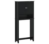 (black, 76 x 27 x 164.5 cm) vidaXL Washing Machine Cabinet Laundry Home Bathroom Cabinet BERG Solid Wood