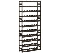 Vidaxl Wine Rack For 77 Bottles Black Solid Wood Pine