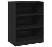 (black, 77x48x102 cm/20 kg) vidaXL Wardrobe Organiser Bedroom Closet Clothes Storage Shelf Engineered Wood
