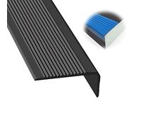 Black 78.74in SelfAdhesive AntiSlip Stair Nosing Ed NonSlip PVC Rubber TrimCorner Strip for SafeSteps AntiFall Safe Solut