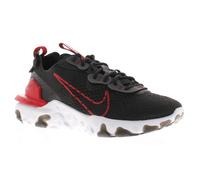 (Black, 8.5 (Adults')) Nike Mens Trainers React Vision Lace Up Rubber Eva Outsole Black And Red UK Size