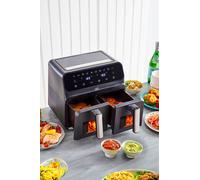 Black 8.5L Electric Digital Dual Zone Air Fryer with Window Neo Black One Size