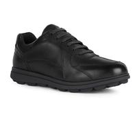 (Black, 8 (Adults')) Geox U SPHERICA EC12 Leather Bovine Full Grain Men's Black Trainers