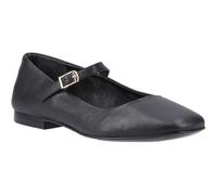 (Black, 8 (Adults')) Hush Puppies Pasha Leather Women's Black Leather Shoes