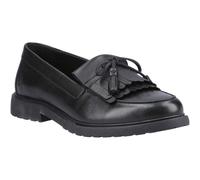 Hush Puppies Women's Verity Kiltie Loafer – Leather, Black – UK 8