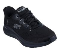(Black, 8 (Adults')) Skechers Arch Fit 2.0 Lestur Textile Men's Black Trainers