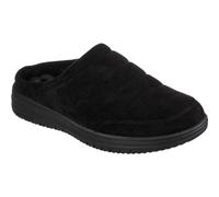 (Black, 8 (Adults')) Skechers Relaxed Fit: Murette - Garvanza Microfiber Men's Black Mules