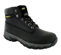 (Black, 8 (Adults')) Stanley Mens Safety Boots Hartford Leather Lace Up black UK Size
