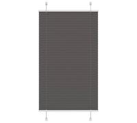 (black, 80 x 100 cm) vidaXL Pleated Blind Blue 80x100 cm Fabric Width 79.4 cm Polyester