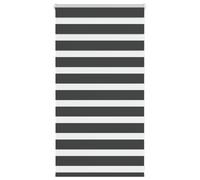 vidaXL Zebra Blind – 80x100 cm – Black – Polyester Fabric, 75.9 cm Width – Modern Light Control