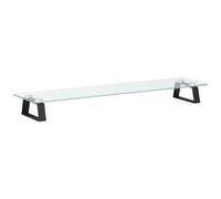 (black, 80 x 20 x 8 cm) vidaXL Monitor Stand Riser Computer Display Stand Tempered Glass and Metal