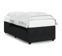 (black, 80 x 200 cm) vidaXL Bed Frame Home Bed Base Mattress Foundation Dark Grey 80x200 cm Velvet