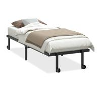 (black, 80 x 200 cm) vidaXL Bed Frame without Mattress Foldable White 90x190 cm Steel