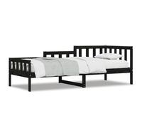 (black, 80 x 200 cm) vidaXL Day Bed Bedroom Sofa Bed Guest Bed Frame Daybed Couch Solid Wood Pine