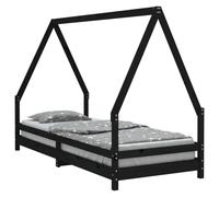 (black, 80 x 200 cm) vidaXL Kids Bed Frame Bedstead Mattress Foundation 90x200 cm Solid Wood Pine