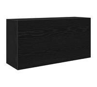 (black, 80 x 25 x 40 cm) vidaXL Bathroom Wall Cabinet Hanging Wall Storage Cupboard Engineered Wood