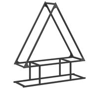 (black, 80 x 25 x 90 cm) vidaXL Firewood Rack Black 50x25x60 cm Cold-rolled steel fireplace log holder