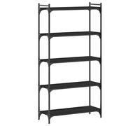 (black, 80 x 30 x 154 cm) vidaXL Bookcase Bookshelf Storage Cabinet Rack Book Shelf Engineered Wood