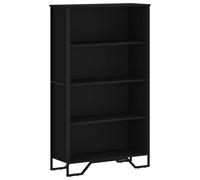 (black, 80 x 31 x 137.5 cm) vidaXL Bookcase Bookshelf Book Rack Storage Cabinet Sonoma Oak Engineered Wood