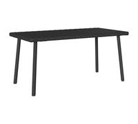 (black, 80 x 40 x 37 cm) vidaXL Garden Coffee Table Rectangular Light Grey 40x40x37 cm Poly Rattan