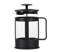 URBNLIVING 800ml Cold and Hot Cafetiere Filter Coffee Tea Pot Press Brewer Maker Heat Resistant Glass Plunger Home Kit with Compact Design for Wedding & Party