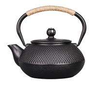 Black 800ml Stovetop Tetsubin Teapot Japanese Style Cast Iron Kettle Tea Pot