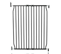 (Black, 80cm - 90cm) Safetots Extra Tall Screw Fit Metal Baby Gate