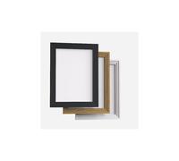 (Black, 80x60CM(31.5" x 23.6")) Traditional 30mm Step Molding Picture Photo Poster Frame Black White Oak A1 A2 A3 A4