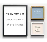 Black 80x60cm Photo Picture Poster Frame - Modern Sleek Range, 24mm Flat, Wall Hang