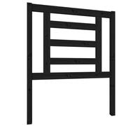 vidaXL Bed Headboard Black 81x4x100 cm Solid Wood Pine