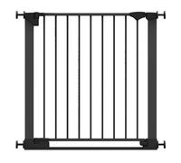 Safetots SafeStep Gate, Black, 82cm - 89cm, Extra Low Walkthough, 67cm Extra Wide Doorway, One Piece Extra Wide Gate for Stairs, Hallways and Doors, Baby and Toddler, Easy Installation