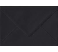 Black 82mm x 113mm 100gsm Gummed C7/A7 Sized Envelope 100gsm (Pack of 25)