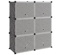 Shoe Rack PP Home Organiser Storage Shelf Black/Transparent Multi Sizes vidaXL